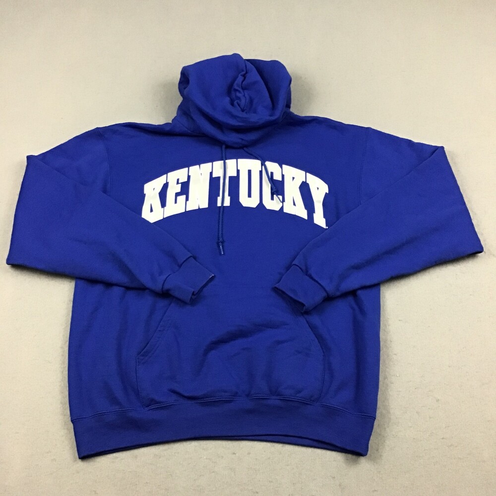Kentucky Wildcats Hoodie Men Mediun Blue Champion NCAA Basketball Pullover M *
